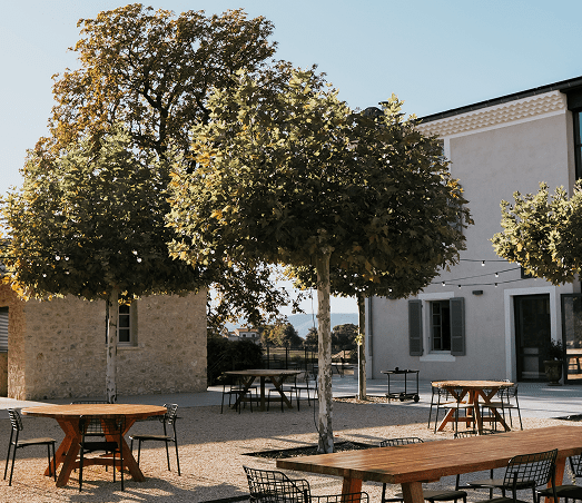 Terrasse Hotel Garenne Drôme